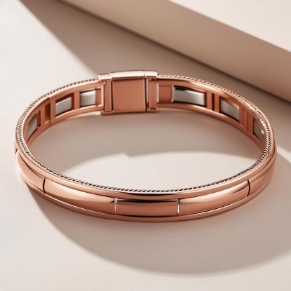 Picture of rose gold mens bracelet