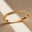 Picture of Oval shape Bangle in gold