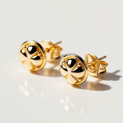Picture of Gold Earrings For Kids