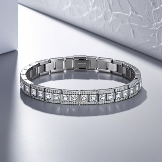 Picture of Diamond mens bracelet