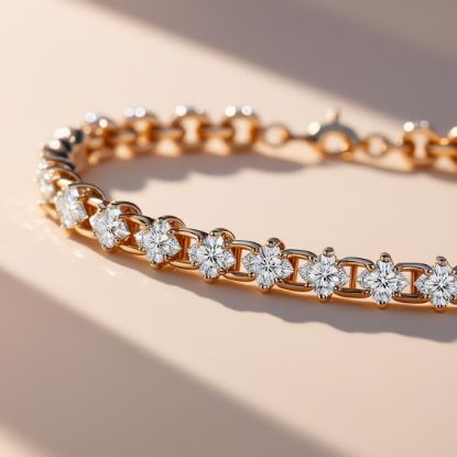 Picture of Diamond gold Chain Bracelet