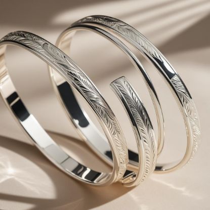 Picture of Cuff Bangles silver