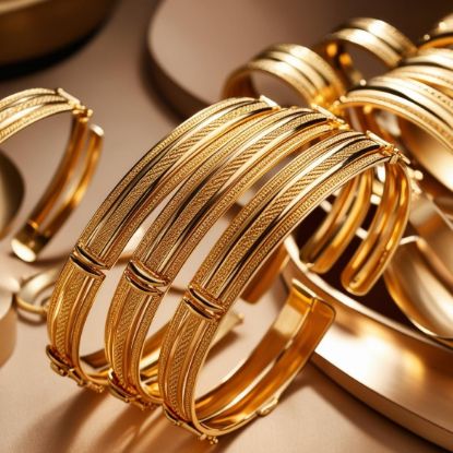 Picture of Cuff Bangles gold