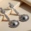 Picture of Chandbali platinum long earring