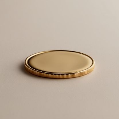 Picture of 24K gold plain coin