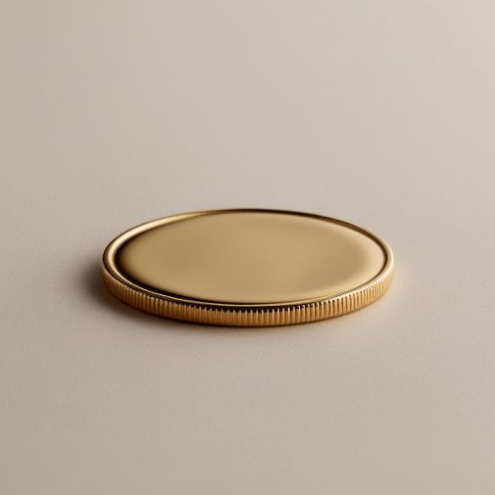 Picture of 24K gold plain coin