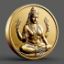 Picture of Goddess Lakshmi 24k Coin